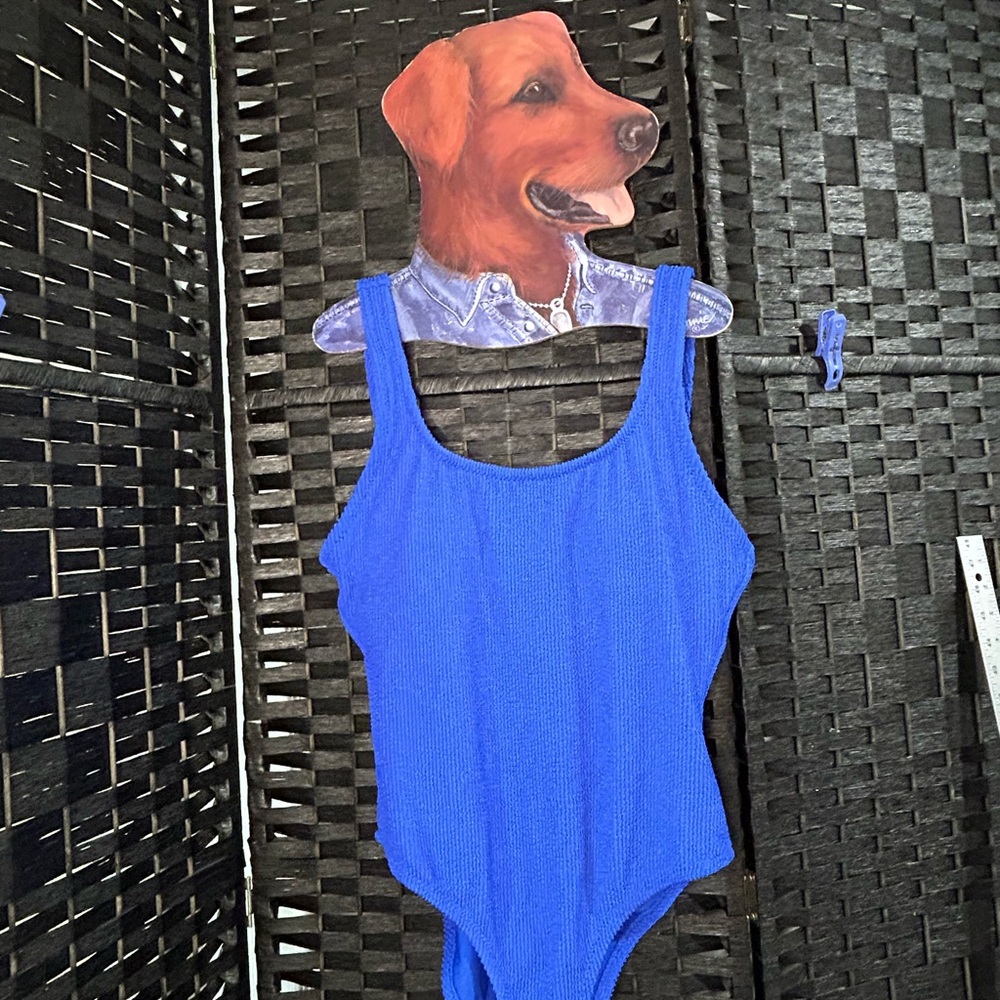 Classic Scoop Neck One-Piece Swimsuit - Royal Blue